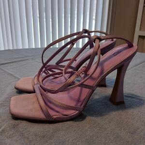 GB wrap-around strappy block heel sandals